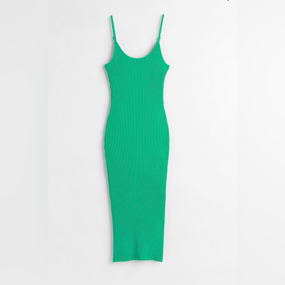Rib-knit Bodycon Dress